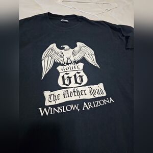 Route 66 Black Graphic T-Shirt